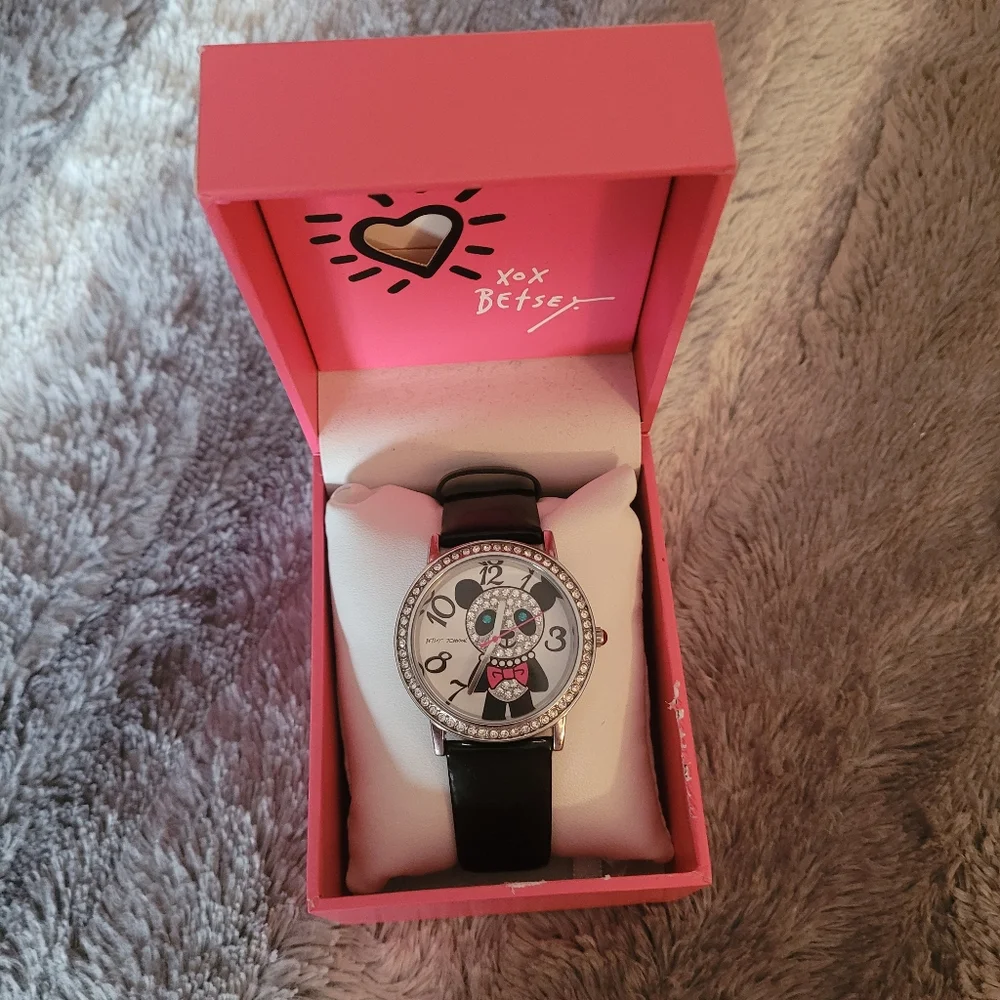 Betsey Johnson Panda bear watch